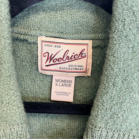 Woolrich Wool Cottagecore Sage Nature Vest Granola Girl XL Vintage 90s Cabin - Picture 7 of 13